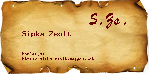 Sipka Zsolt névjegykártya